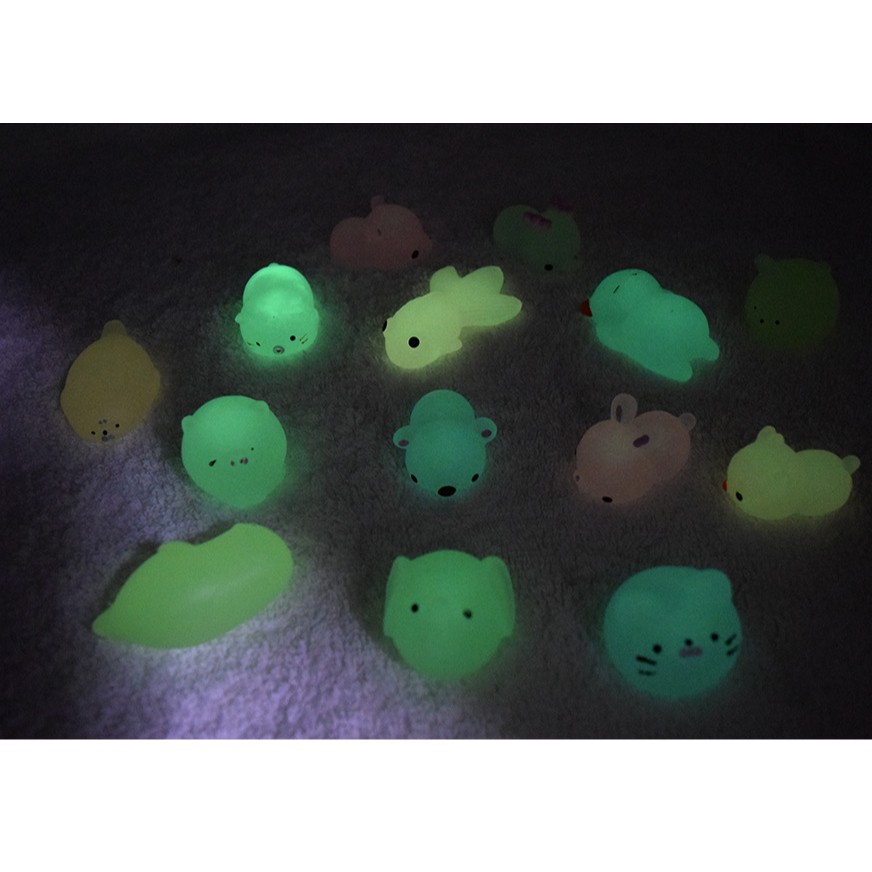 SQUISHY MOCHI PHÁT SÁNG TRONG ĐÊM-BÉ MOCHI DỄ THƯƠNG PHÁT SÁNG BAN ĐÊM
