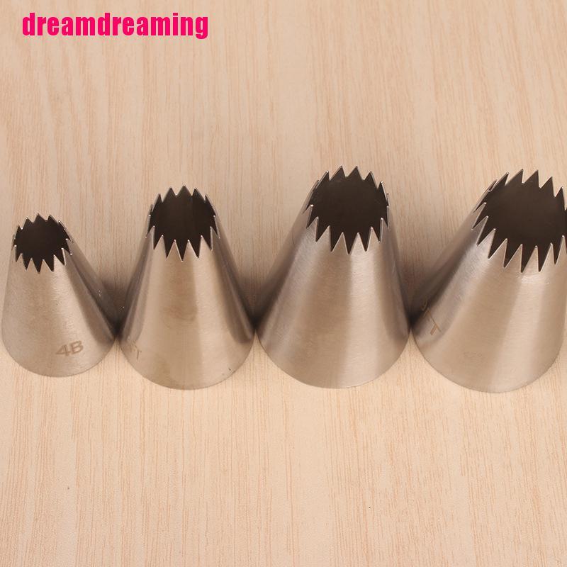 Bộ 4 dụng cụ trang trí bánh kem bằng inox chuyên dùng làm bánh kem