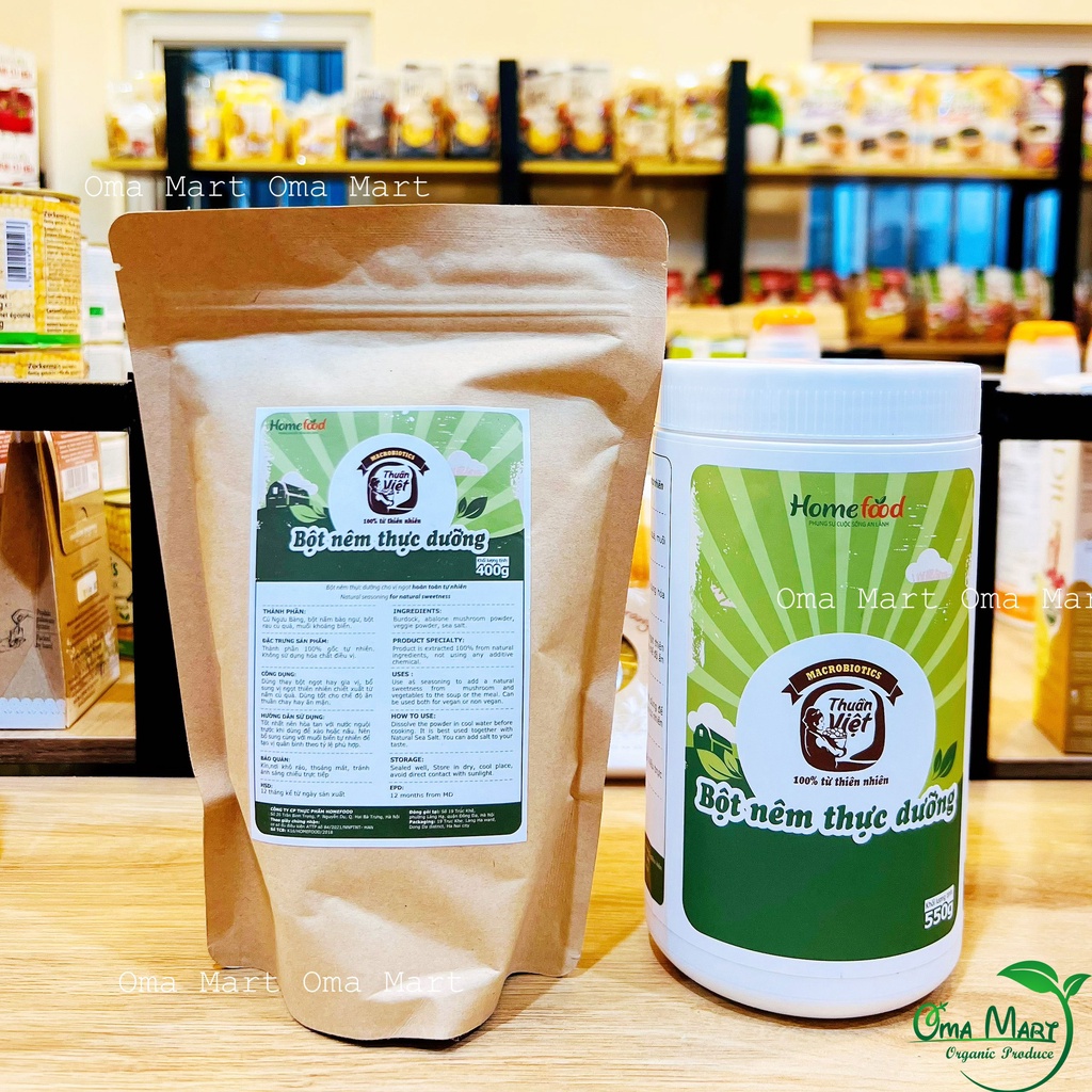 Bột nêm thực dưỡng ngưu bàng chay Homefood