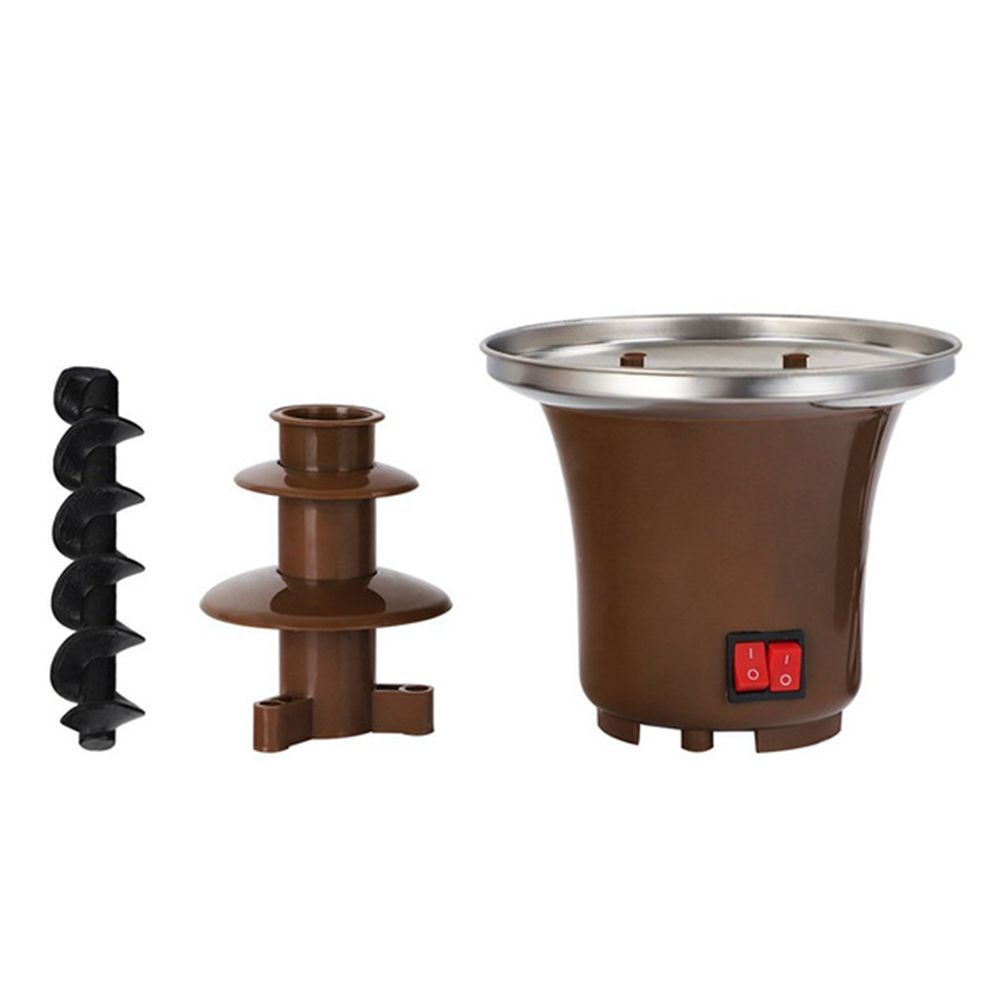 Máy làm nóng sô cô la/ phô mai mini ba tầng độc đáo tiện lợi cho nhà bếp DIY