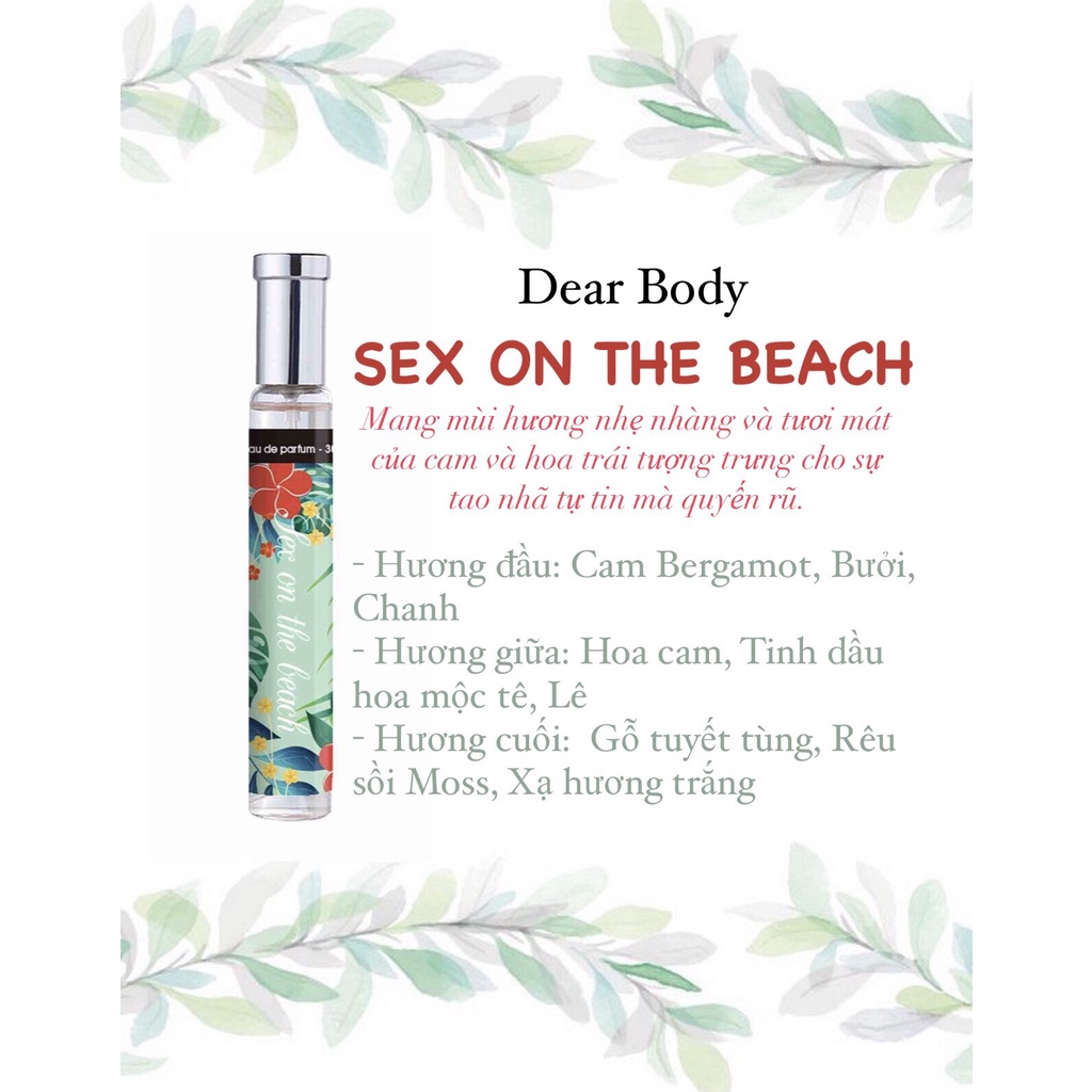 NƯỚC HOA DEAR BODY - EAU DE PARFUME 30ml - DÀNH CHO NỮ