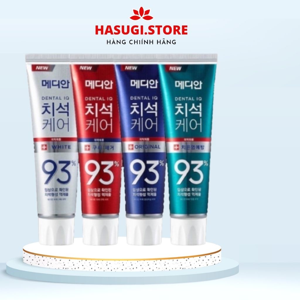 Kem Đánh Răng Hàn Quốc, Đánh Răng Trắng Sáng Median Dental IQ 93% 120g