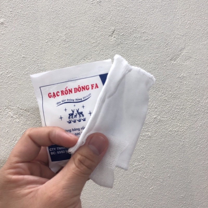 Gạc Rốn Đông Fa 3 Con Nai Đã Tiệt Trùng Bằng E.o Gas ( Hộp 3 chiếc)
