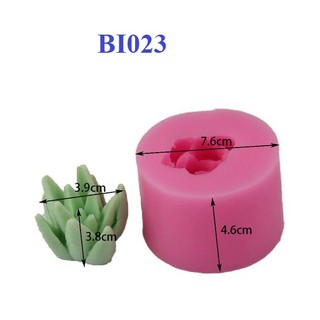 2506.588 KHUÔN SILICONE HOA SEN ĐÁ BI023