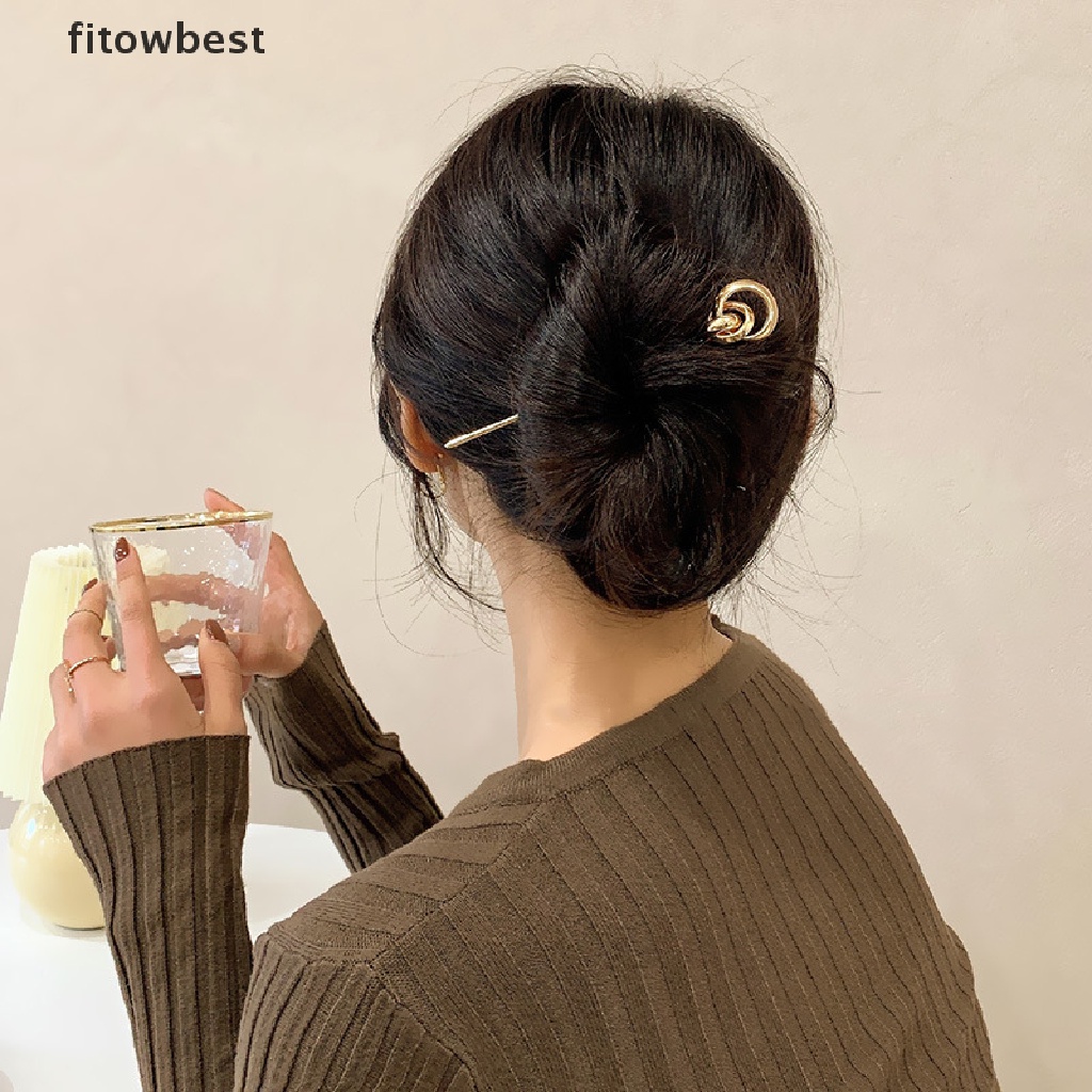 Trâm Cài Tóc Hình Nĩa Màu Vàng Cho Nữ