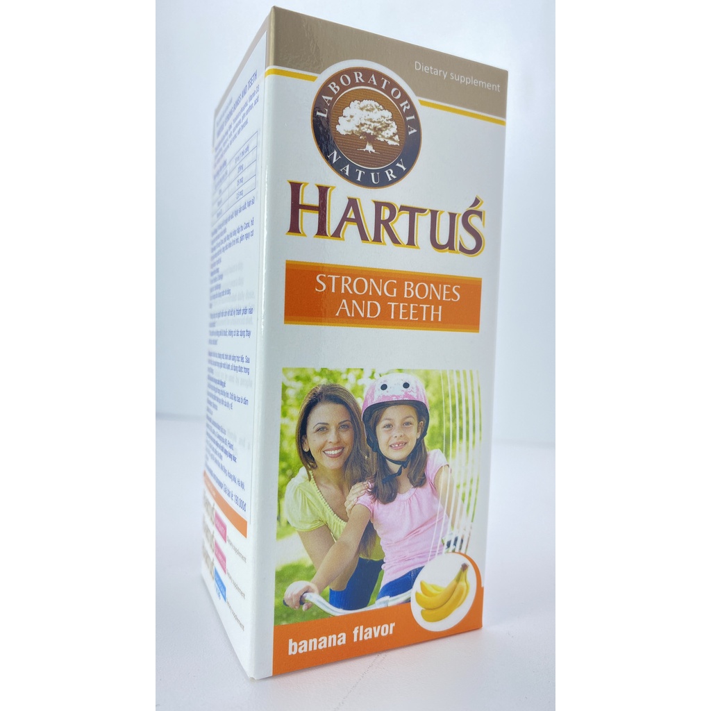 Hartus Strong Bones And Teeth.Bổ sung Canxi,Vitamin D,K Giúp Bé Phát Triển Chiều Cao