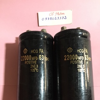 Tụ 1 chiều 22000mfd-63vdc