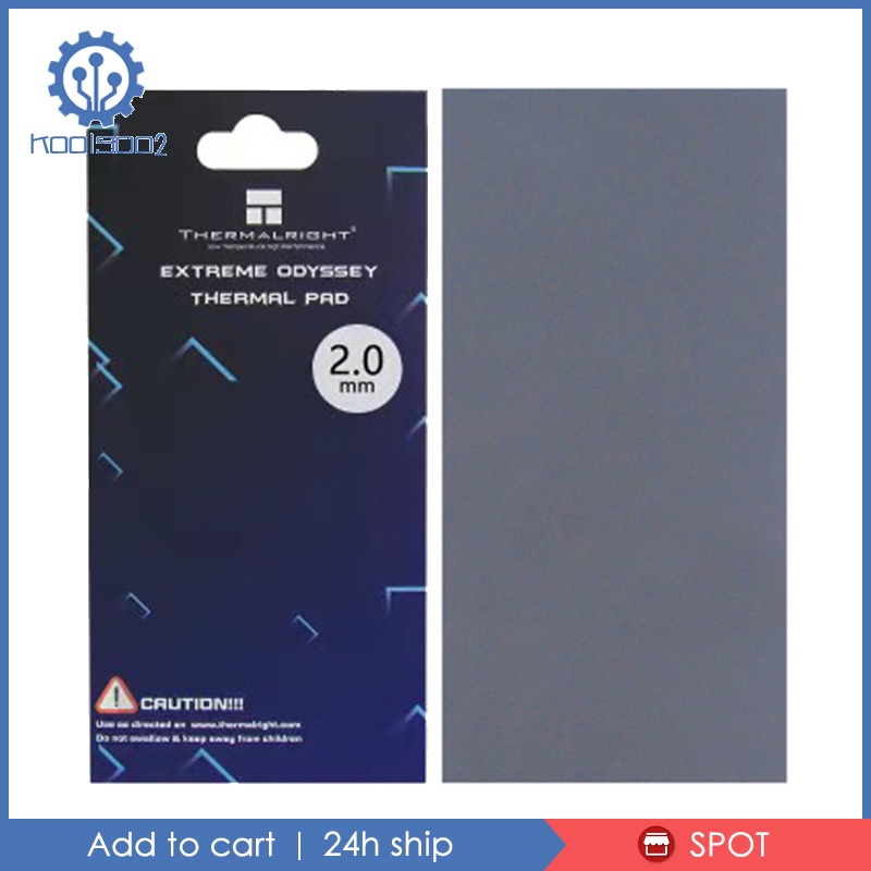 Miếng Đệm Silicone Cách Nhiệt 12.8 W / Mf Koolsoo2 Đơn Giản Cho Tản Nhiệt Laptop PC