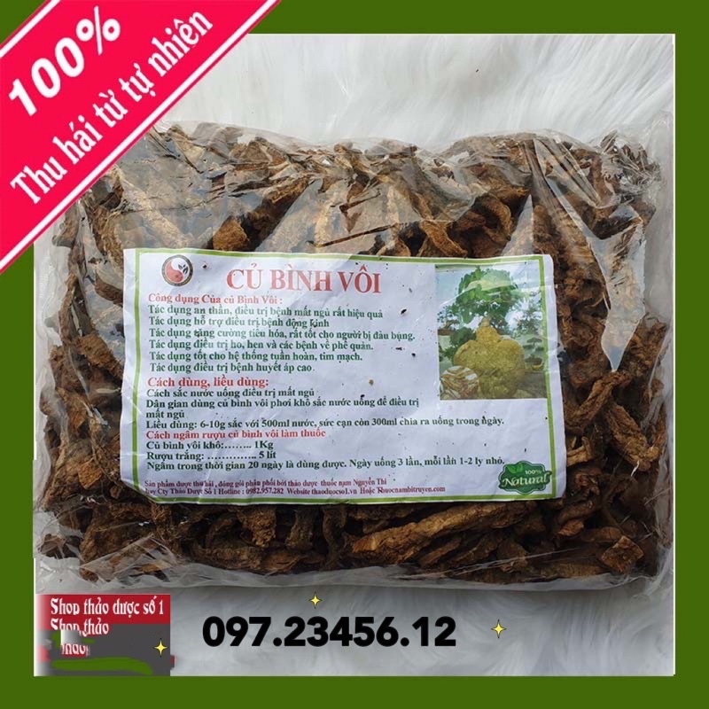 500g củ bình vôi khô