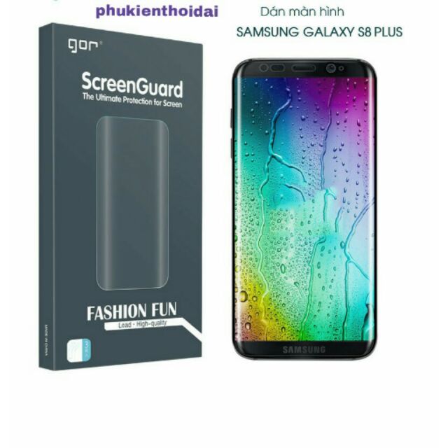 Samsung Galaxy S8 Plus Bộ Hai Miếng Dán Full Màn 3D Hiệu Gor