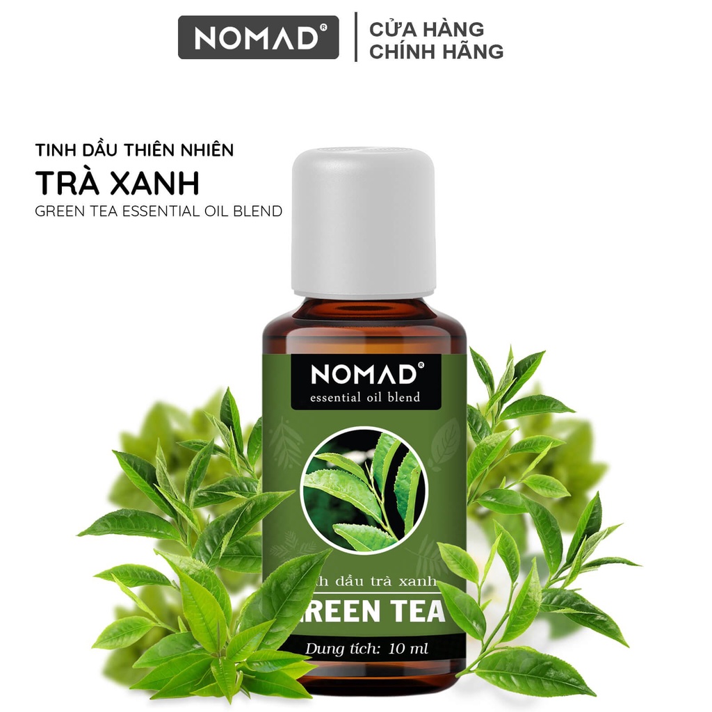 Tinh Dầu Trà Xanh Nomad Essential Oil Blend khử mùi, thanh lọc không khí - Green Tea