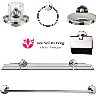 {FLASH SALE} Bộ phụ kiện 6 món INOX nhà tắm - HÀNG CHUẨN - BAO ĐẸP - BH 12 tháng