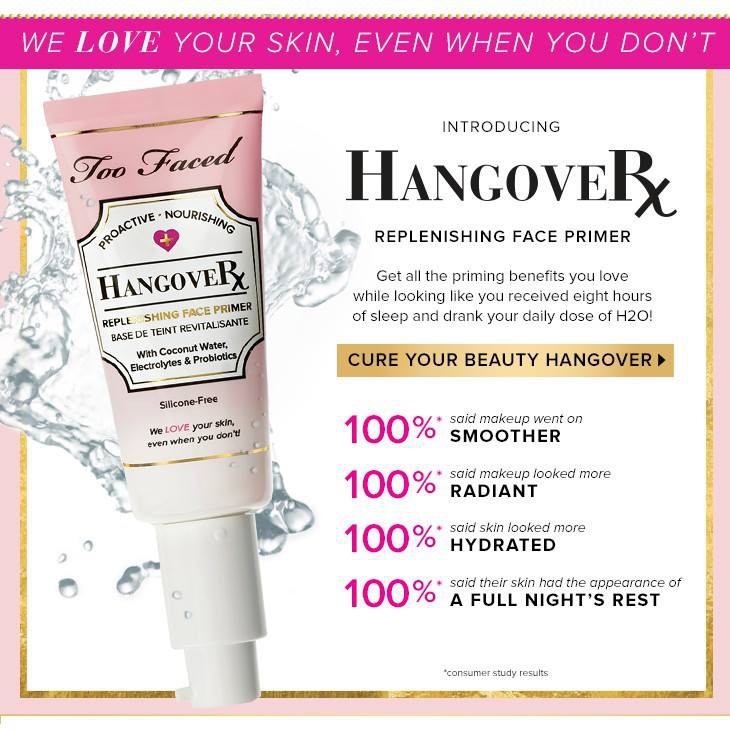 [TOO FACED] Kem lót trang điểm không silicone TOO FACED HANGOVER PRIMER