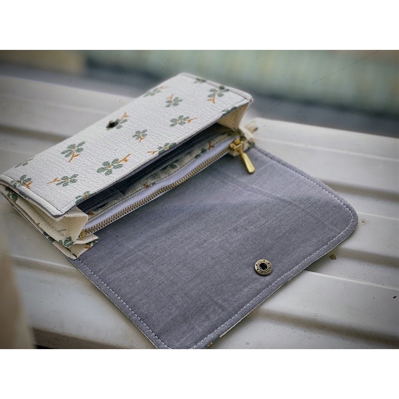 Ví vải Nguyệt Quế phong cách Vintage