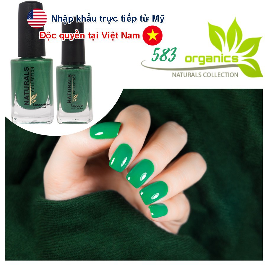 [Chính Hãng] Sơn móng tay Organic màu xanh lá 583