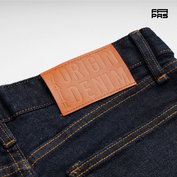 Quần Shorts Nam River Lưng Thêu Logo Đính Tag Da Cam Nổi Bật Chất Liệu Jean Form Slimfit - FAPAS