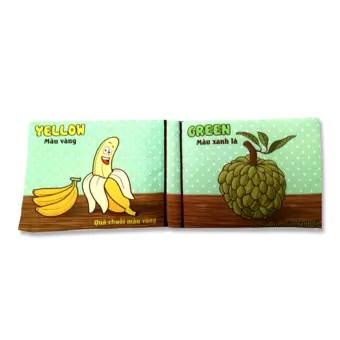 Sách vải cho bé chơi mà học Pipo - Hoa quả và màu sắc