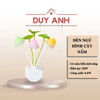 Đèn ngủ cây nấm cảm biến bật tắt - Đèn  ngủ LED cảm biến anh sáng hình nấm