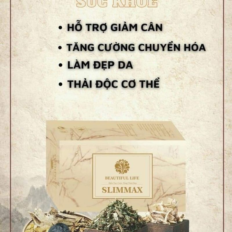 Trà Giảm Cân Sinh Học SLIMMAX-SLIMFOOD( cam kết không giảm hoàn tiền )