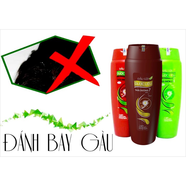 Dầu Gội Dược Liệu Thái Dương 3 VÀ 7 Sao Thái Dương 200ml