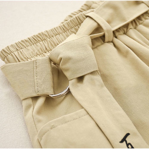 Quần Dài Thêu Hình Mèo Phong Cách Mori Nhật Bản Cho Trẻ Em