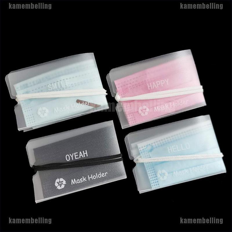 Set 12 Giá Đỡ Khẩu Trang Tạm Thời Bằng Nhựa Có Thể Gấp Gọn Tiện Lợi