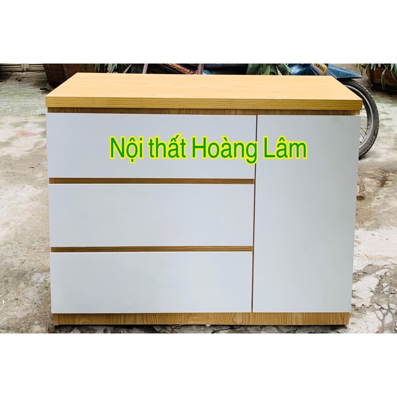 Tủ 3 ngăn kéo + 1 cánh gỗ công nghiệp