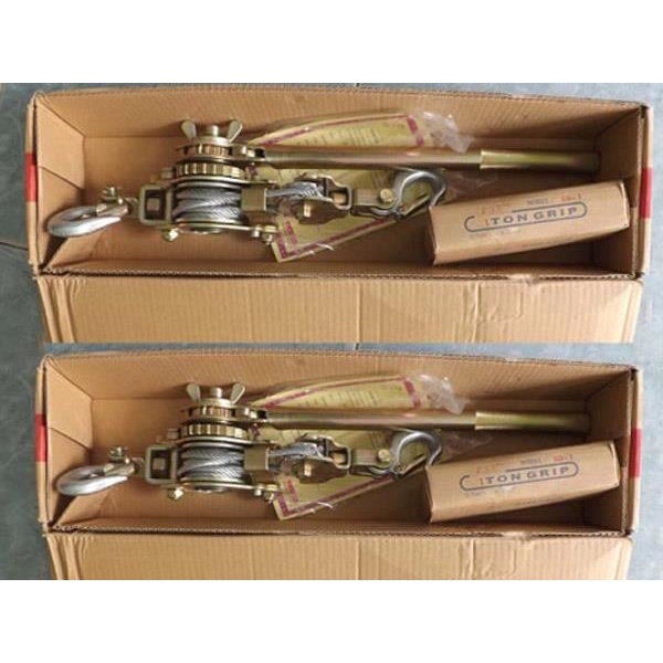 Pa lăng lắc cáp 3 tấn, ba lăng cáp lắc tay tải trọng 3 tấn cáp 6ly dài 1.5 mét dùng trong cáp quang - Cơ Khí Liên Sơn