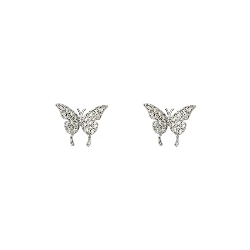Elegant fashion design crystal diamond S925 earrings