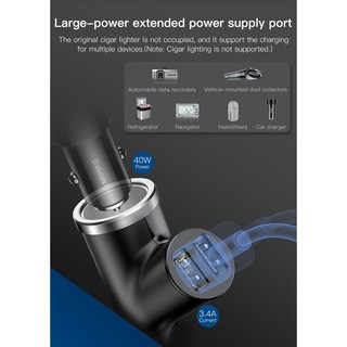 Cốc sạc baseus trên xe hơi