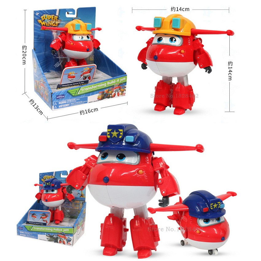 Super wing nhân vật Jett Team Xây Dựng đội bay siêu đẳng Robot Biến Hình Máy Bay Cỡ Lớn