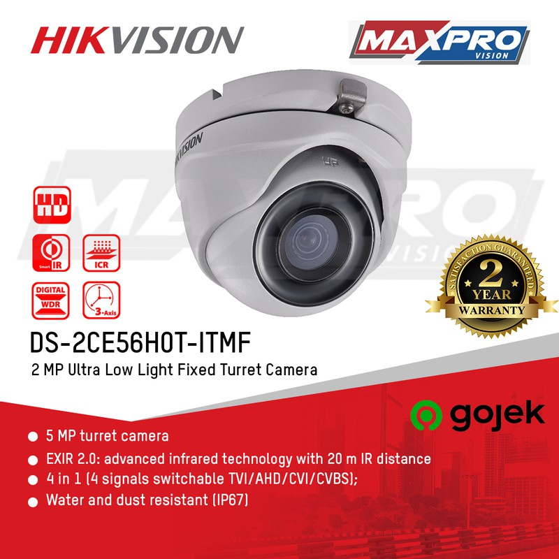 Camera Turret Ds-2ce56h0t-itmf - Hikvision Turbo 5mp