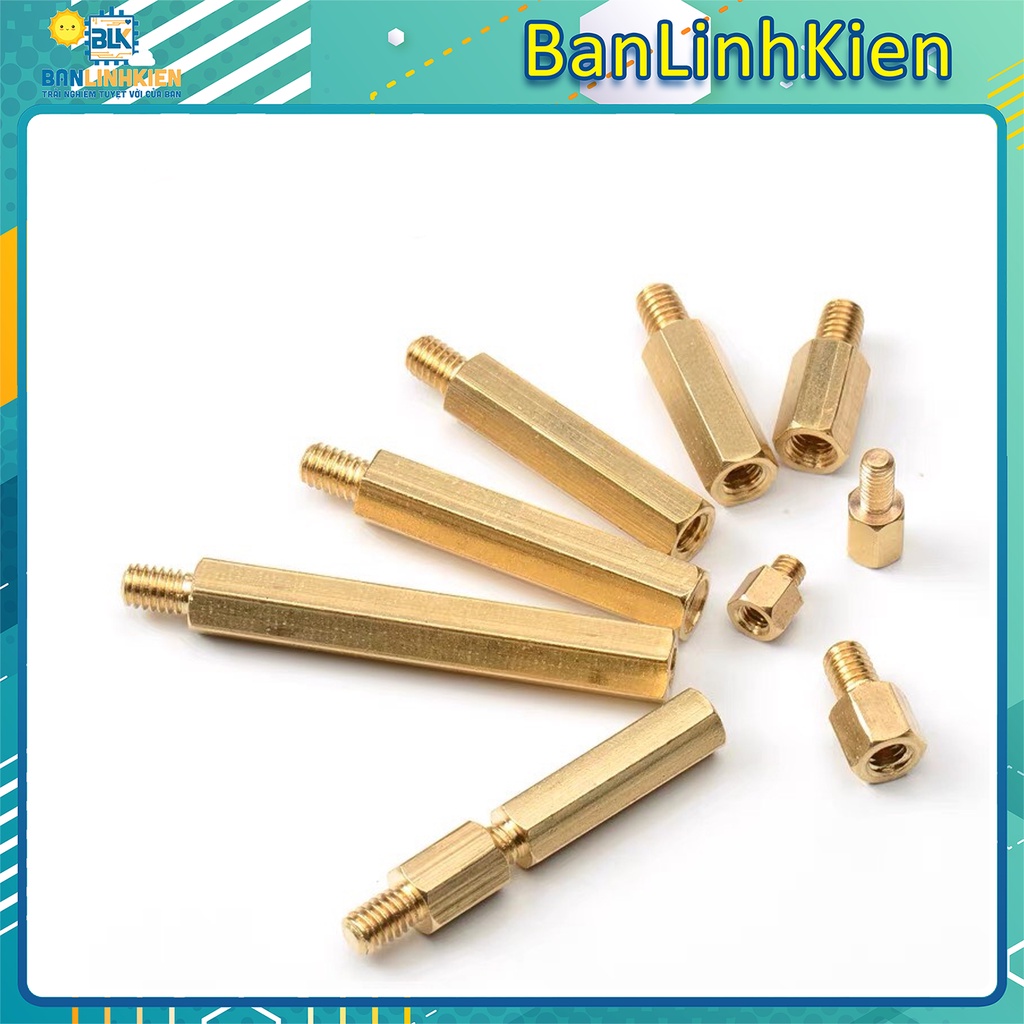 bộ 5 cọc đồng M3 đực cái đầy đủ kích thước | BigBuy360 - bigbuy360.vn