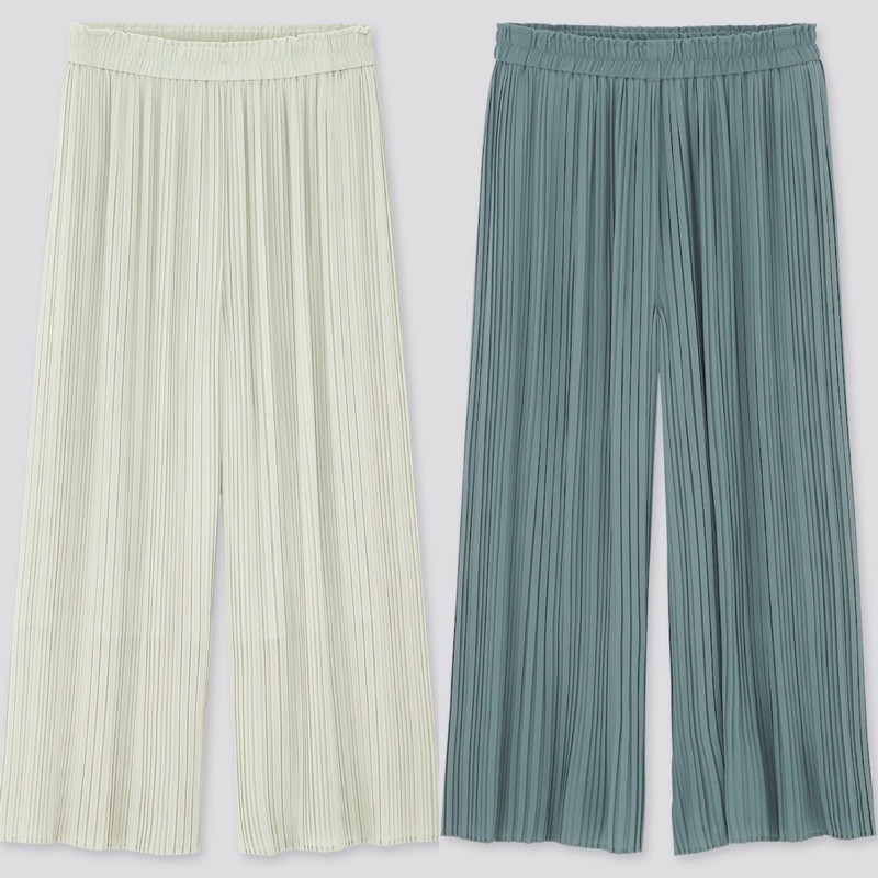 Quần ống rộng xếp ly đầy quyến rũ của UNIQLO - Nhật Bản