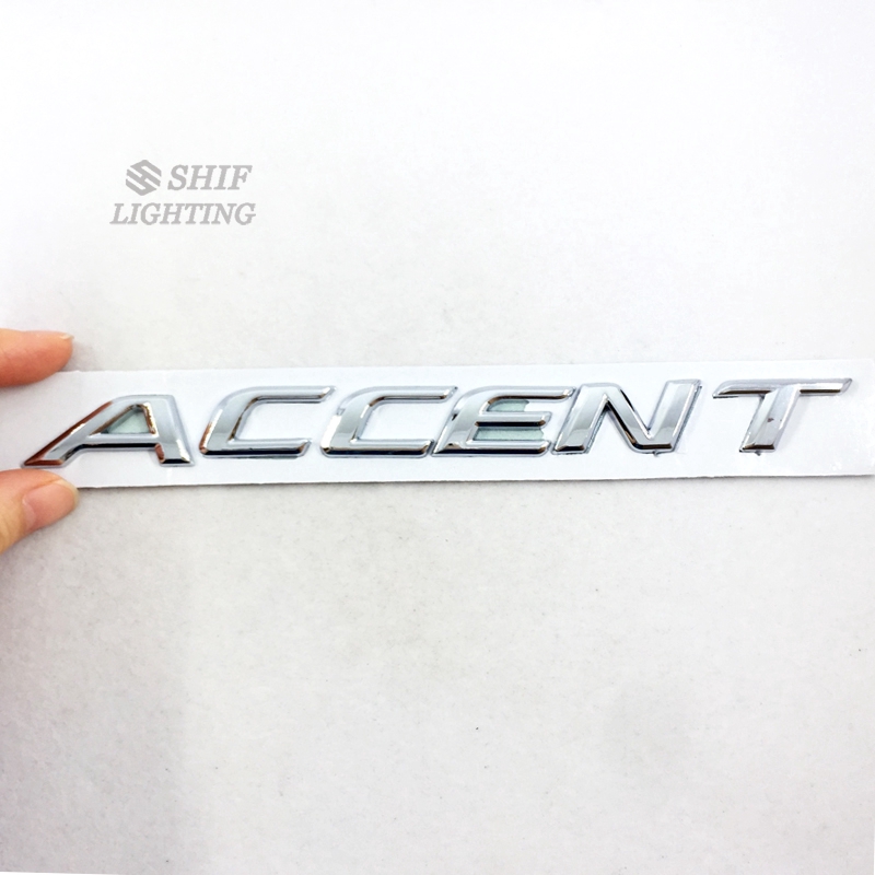 Logo Dán Trang Trí Xe Hơi Hyundai Hình Chữ Accent Độc Đáo