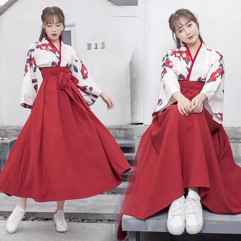 New Hanfu improved female student class service Han element jacket skirt ancient style daily Chinese style retro suit Yu Meiren