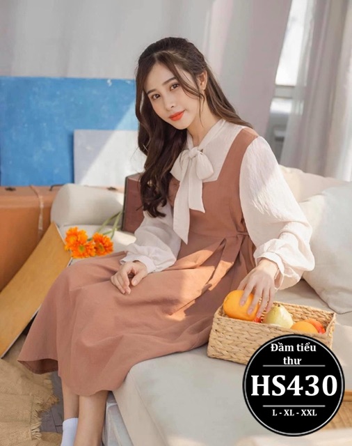 ĐẦM BIGSIZE TIỂU THƯ PHỐI NƠ HS430 - Màu ĐEN,NUDe - Size L,Xl,XXL | BigBuy360 - bigbuy360.vn