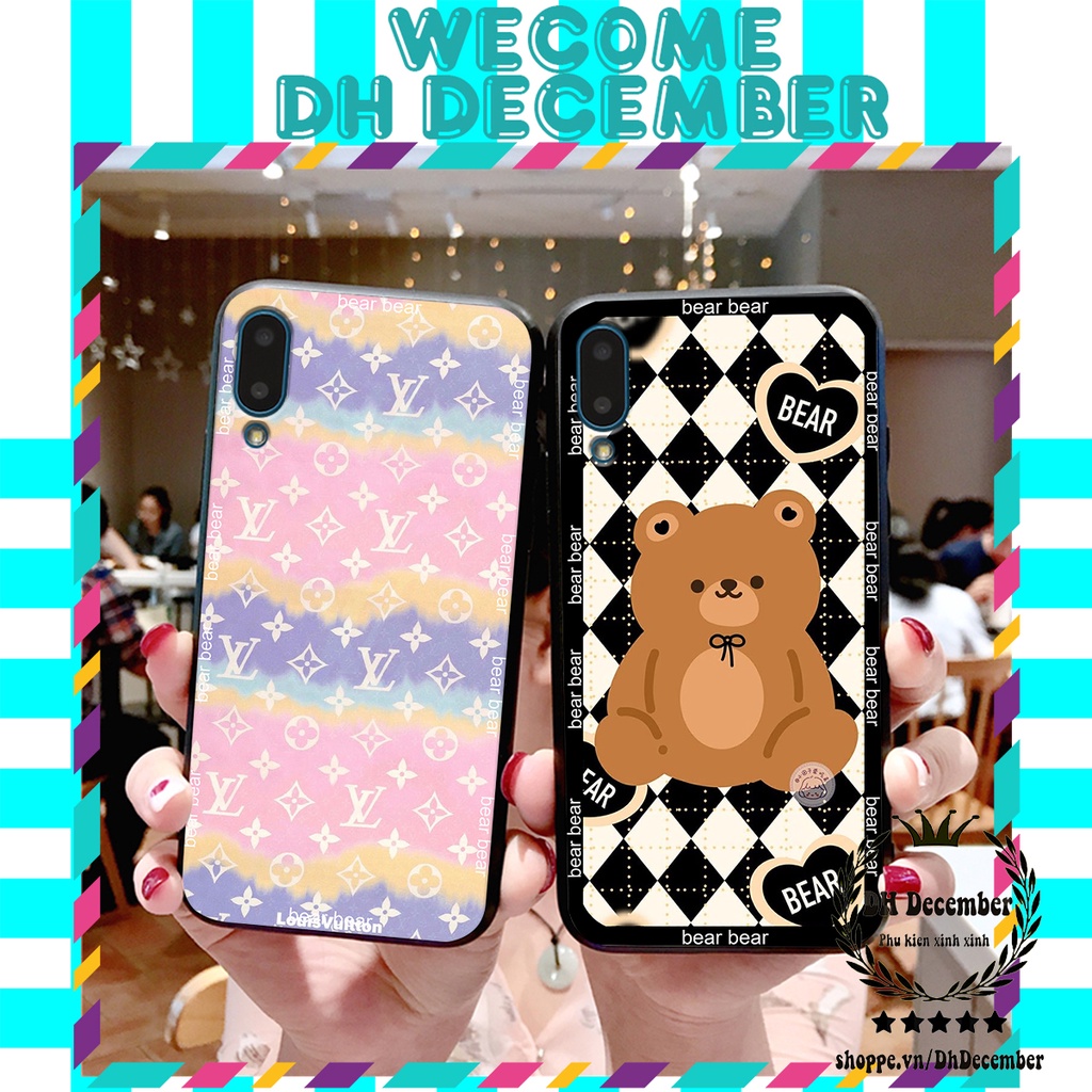 Ốp lưng Samsung A02 in hình 3D GẤU HỒNG-GẤU BE3R -XINH XẺO CỰC ĐẸP