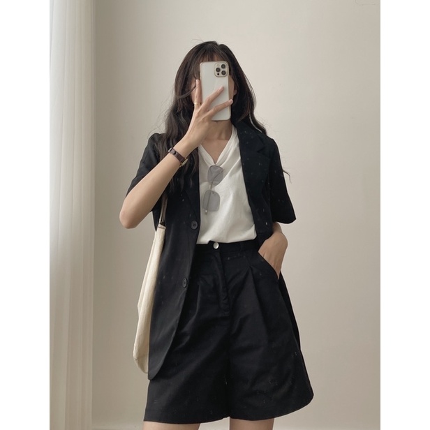 [Mã SKAMCLU7 giảm 10% tối đa 50K đơn 0Đ] blazer ngắn tay 7321 | BigBuy360 - bigbuy360.vn