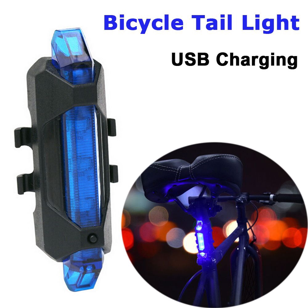 Đèn LED gắn đuôi xe đạp có cổng sạc USB
