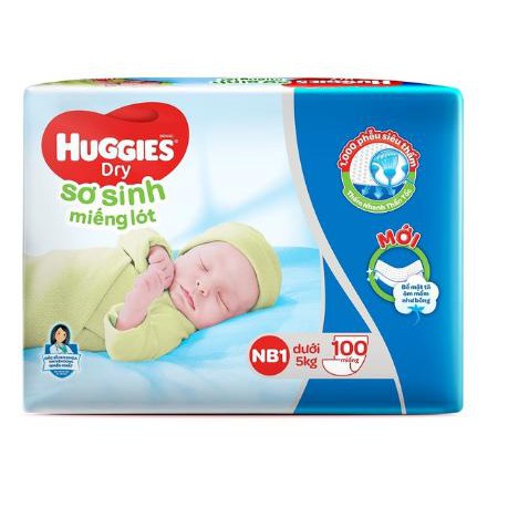 Miếng lót Sơ Sinh Huggies NB1 100 miếng*