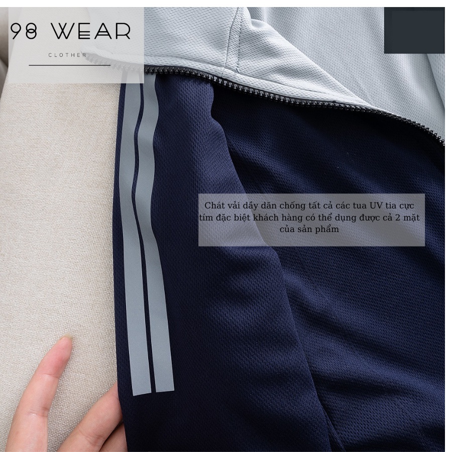 Áo chống nắng 2 lớp chất vải thoáng khí, độ che phủ cao, chống tia UV tốt