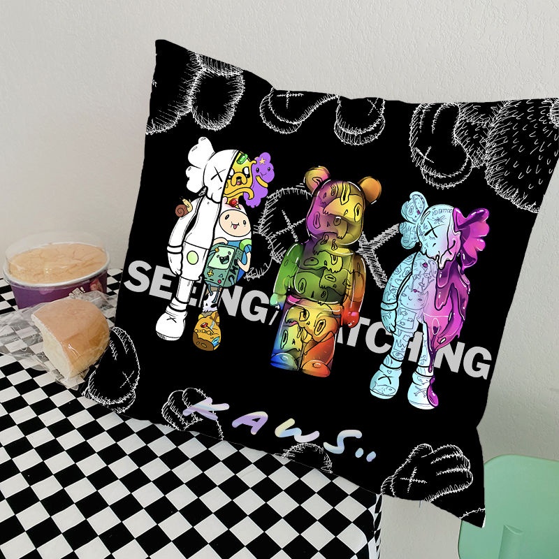 Gối Ngủ Hình Sesame Street kaws Giữ Ấm Cá Tính Cho Ghế Sofa Giường Ngủ Văn Phòng