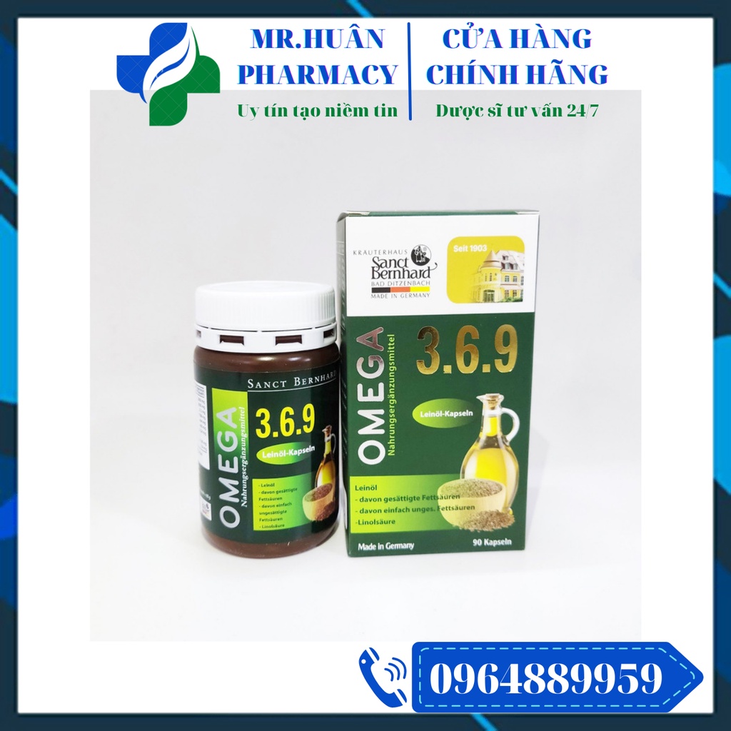 Viên uống Omega 369 Leinol Kapseln (Lọ 90 viên) của Đức - Hỗ trợ giảm cholesterol máu, giảm nguy cơ xơ vữa động mạch