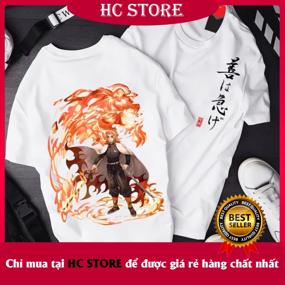 BST Áo Thun KIMETSU NO YAIBA Siêu Đẹp | Áo Phông DEMON SLAYER Tanjirou | Giyuu | Zenitsu | Nezuko cực ngầu siêu chất