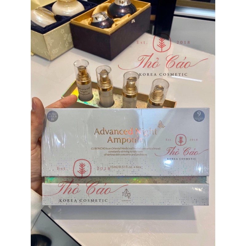 BỘ GUBONCHO ADVANCED NIGHT AMPOULE