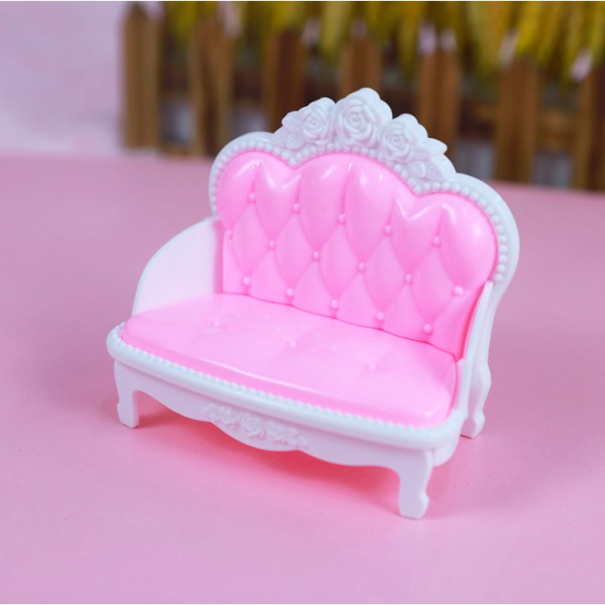 Ghế sofa nhựa loại nhỏ dành cho búp bê 1/8