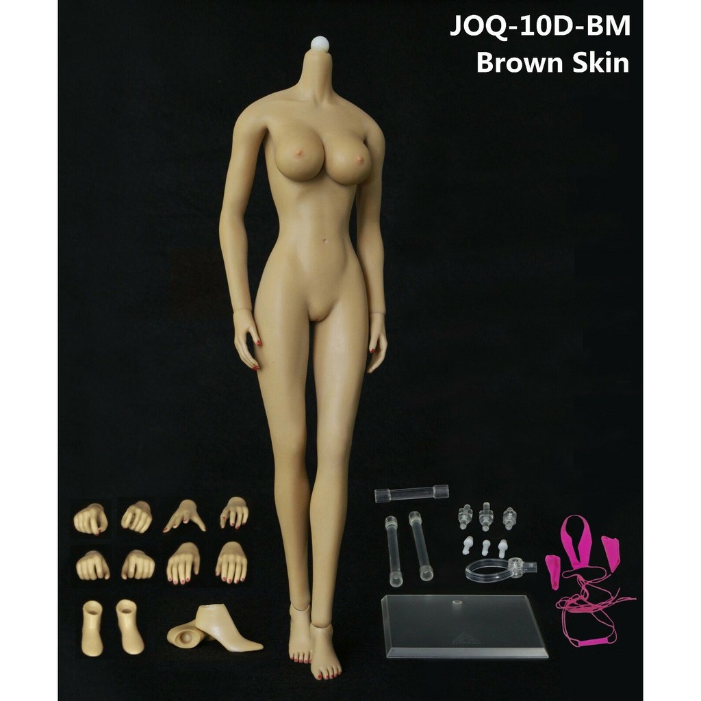 Mô hình búp bê nữ phong cách Châu Âu tỉ lệ 1:6 với chân tay có thể tháo rời JOQ-10E-BM