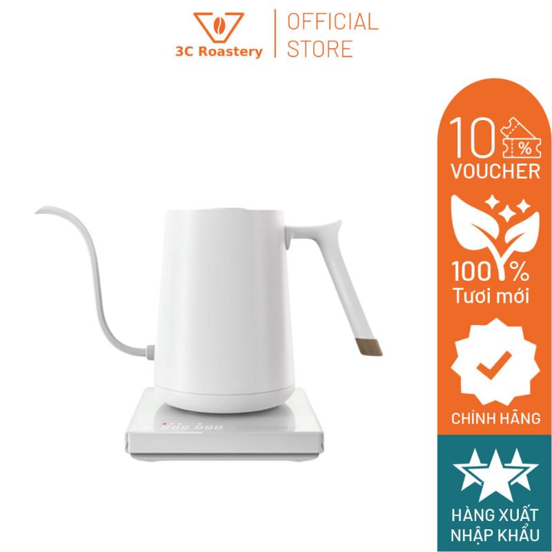 Ấm Điện Pourover Cài nhiệt độ thông minh Timemore dung tích 600ml - 3C Roastery