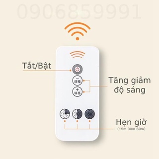 Đèn ngủ,đèn led cắm điện cảm biến ánh sáng hình sao - Có remote